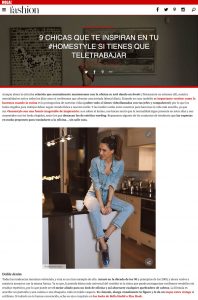 9 chicas que te inspiran en tu Home Style si tienes que teletrabajar - Foto 1 - fashion.hola.com - 2020 03 24 - Alexandra Lapp - found on https://fashion.hola.com/tendencias/galeria/2020032569259/chicas-looks-oficina-teletrabajo/1/