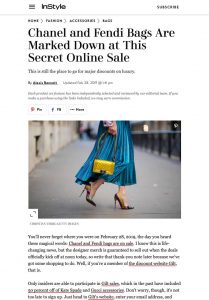 Chanel and Fendi Bags Are Marked Down at This Secret Online Sale - InStyle com - 2019 02 28 - Alexandra Lapp - found on https://www.instyle.com/fashion/accessories/bags/chanel-bags-on-sale
