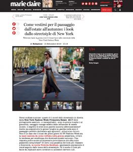 Cosa mettersi per passare dall estate all autunno ispirazione streetstyle New York - Marieclaire - 2016-09 - found on http://www.marieclaire.it/Sfilate/New-York/gonna-tendenza-new-york#1