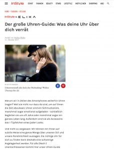 Die Uhrenmodelle von Elixa passen perfekt zu jedem Look - Instyle - 2017 10 - Alexandra Lapp - found on http://www.instyle.de/fashion/uhrenmodelle-von-elixa