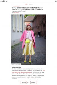 Doce combinaciones color block de tendencia que sobreviviran all verano - Foto 7 - fashion.hola.com - 2019 08 19 - Alexandra Lapp - found on https://fashion.hola.com/tendencias/galeria/2019081967916/looks-verano-otono-color-block-street-style/7/?viewas=amp