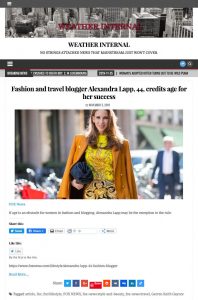 Fashion and travel blogger Alexandra Lapp 44 credits age for her success - WEATHER INTERNAL - weatherinternal.com - 2019 11 05 - Alexandra Lapp - found on https://weatherinternal.com/fashion-and-travel-blogger-alexandra-lapp-44-credits-age-for-her-success/