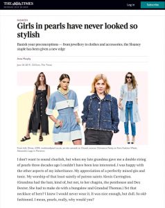 Girls in pearls have never looked so stylish - Times2 - The Times - thetimes.co.uk - 2019 06 26 - Alexandra Lapp - found on https://www.thetimes.co.uk/article/girls-in-pearls-have-never-looked-so-stylish-6c80htl3r