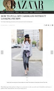How To Pul Off Cardigans Without Looking Frumpy - harpersbazaar com sg - 2018 01 10 - Alexandra Lapp - found on http://www.harpersbazaar.com.sg/fashion/fashion-news-trends/how-to-style-cardigans-style-tips/?slide=3