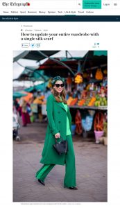 How to update your entire wardrobe with a single silk scarf - telegraph.co.uk - 2019 09 23 - Alexandra Lapp - found on https://www.telegraph.co.uk/fashion/style/update-entire-wardrobe-single-silk-scarf/