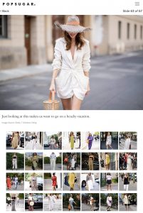 Just looking makes us want go beachy vacation - The 67 Best Street Style Looks We have Seen All Summer - POPSUGAR Fashion - popsugar com - 2018 08 - Alexandra Lapp - found on https://www.popsugar.com/fashion/photo-gallery/45130234/image/45134237/Just-looking-makes-us-want-go-beachy-vacation/amp
