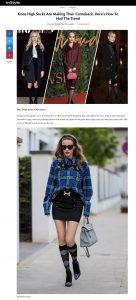 Knee High Socks - 10 Incredible Knee High Sock Outfits - InStyle Australia - 2019 03 12 - Alexandra Lapp - found on https://www.instylemag.com.au/knee-high-socks