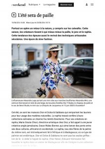 L'été sera de paille - Lifestyle Le Vif Weekend - weekend.levif.be - 2020 06 15 - Alexandra Lapp - found on https://weekend.levif.be/lifestyle/l-ete-sera-de-paille/article-normal-1298985.html?cookie_check=1593647400