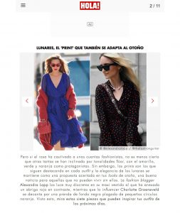 Lunares el print que tambien se adapta al oton - us.hola.com - 2018 09 27 - Alexandra Lapp - found on https://us.hola.com/moda/galeria/2018092714595/lunares-looks-otono-vv/2/?viewas=amp&_gl=1*njxg0f*_ga*YW1wLTBfaVB1eTFHVW12eGF3SnVacUlpRWp2YTJwZmZwdzd5NDNpSVZwNnJxNzJkTkNNNXpDWGFhZkxjT1dhYXZVamw.