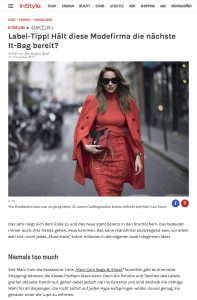 Marc Cain liefert uns mit der Accessoire-Linie Marc Cain Bags Shoes neue Lieblingsteile - InStyle de - 2017-11-17 - Alexandra Lapp - found on http://www.instyle.de/fashion/marc-cain-neue-lieblings-tasche