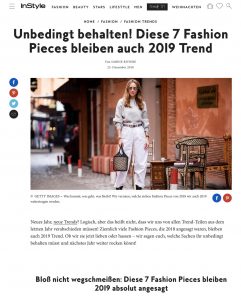 Nicht wegschmeißen - Diese 7 Fashion Pieces bleiben 2019 Trend - InStyle - instyle.de - 2018 12 25 - Alexandra Lapp - found on https://www.instyle.de/fashion/fashion-pieces-bleiben-2019-trend