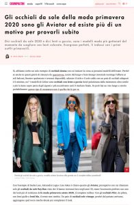 Occhiali da sole moda primavera 2020 gli aviator sono tornati - Cosmopolitan Italia online - cosmopolitan.com/it - 2020 03 20 - Alexandra Lapp - found on https://www.cosmopolitan.com/it/moda/accessori/a31755708/occhiali-da-sole-moda-primavera-2020-aviator/
