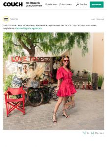 Outfit Liebe - Von Influencerin Alexandra Lapp lassen wir uns in Sachen Sommerloocks inspirieren - couchstyle.de - 2019 06 - Alexandra Lapp - found on https://www.couchstyle.de/fotos/outfit-liebe-von-influencerin-alexandra-lapp-lassen-wir-uns-in-sachen-sommerlooks-inspirieren-aquaal-63550
