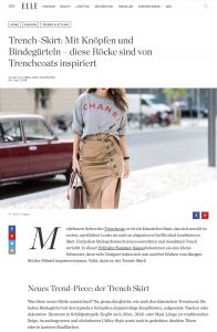 Rock Trend Trench Skirts mit Knöpfen und Bindegürteln - ELLE Deutschland - 2018 04 04 - Alexandra Lapp - found on http://www.elle.de/trench-skirts