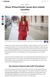 Schlank aussehen - Mit diesen Winterkleidern kein Problem - inStyle.de - 2019 01 30 - Alexandra Lapp - found on https://www.instyle.de/fashion/winterkleider-schlank-machen
