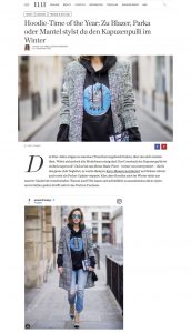 So stylst du den Hoodie im Winter - ELLE-de - 2017-12-10 - Alexandra Lapp - found on http://www.elle.de/hoodie-winter-2017