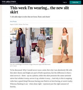 This week I'm wearing the new slit skirt - The Times Magazine - thetimes.co.uk - 2019 08 31 - Alexandra Lapp - found on https://www.thetimes.co.uk/edition/the-times-magazine/this-week-im-wearing-the-new-slit-skirt-ccxxkbpnj