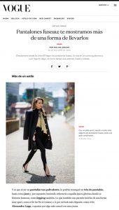 Vogue Mexico online - vogue.mx - 2020 10 26 - Alexandra Lapp - found on https://www.vogue.mx/moda/articulo/pantalones-fuseau-como-llevarlos