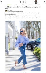 ELLE Vietname online - elle.vn - 2020 07 31 - Alexandra Lapp - found on https://www.elle.vn/xu-huong-phong-cach/mac-ao-so-mi-ke-soc-thanh-lich