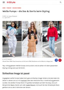 instyle - Trendschuhe im Frühling- Weiße Pumps - 2017 04 - Alexandra Lapp - found on http://www.instyle.de/fashion/weisse-pumps