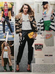 logo tee - hello magazine - no 9 2018 page 86 - Alexandra Lapp