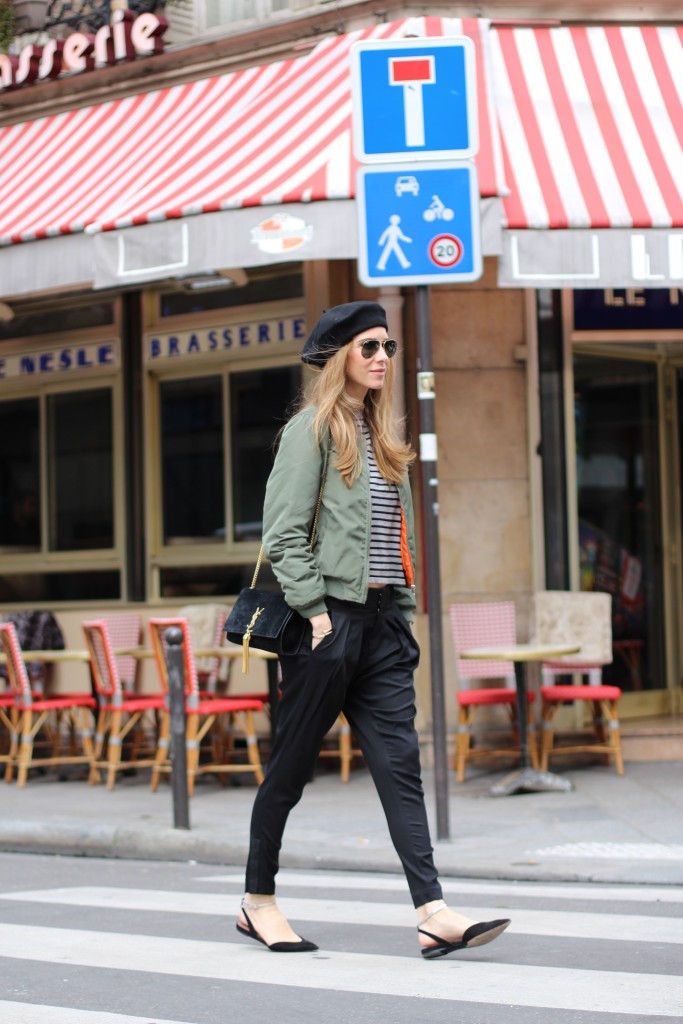 Alexandra Lapp wearing Helmut Lang, Saint Laurent, Ray Ban, Asos, Tabhita Simmons, K.Zell 