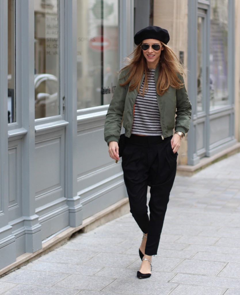 Alexandra Lapp wearing Helmut Lang, Saint Laurent, Ray Ban, Asos, Tabhita Simmons, K.Zell 