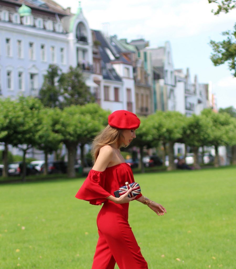 Zara, Valentino, Alexander McQueen, Asos, Armani Alexandra Lapp wearing a jumpsuit from Zara, Valentino, Alexander McQueen, Asos, Armani