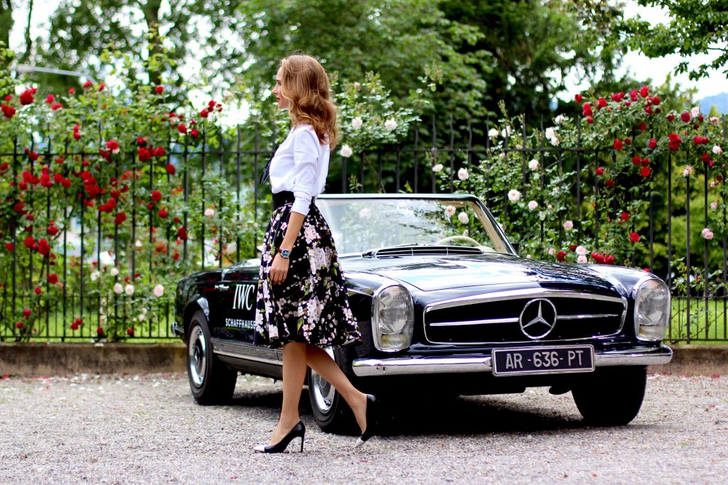 IWC Pilot's Watch, Dolce & Gabbana, Saint Laurent, Steffen Schraut, Armani, MAC, 50ies style Alexandra Lapp wearing IWC Pilot's Watch, Dolce & Gabbana, Saint Laurent, Steffen Schraut, Armani, MAC, 50ies style