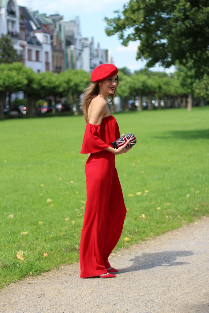 Zara, Valentino, Alexander McQueen, Asos, Armani Alexandra Lapp wearing a jumpsuit from Zara, Valentino, Alexander McQueen, Asos, Armani
