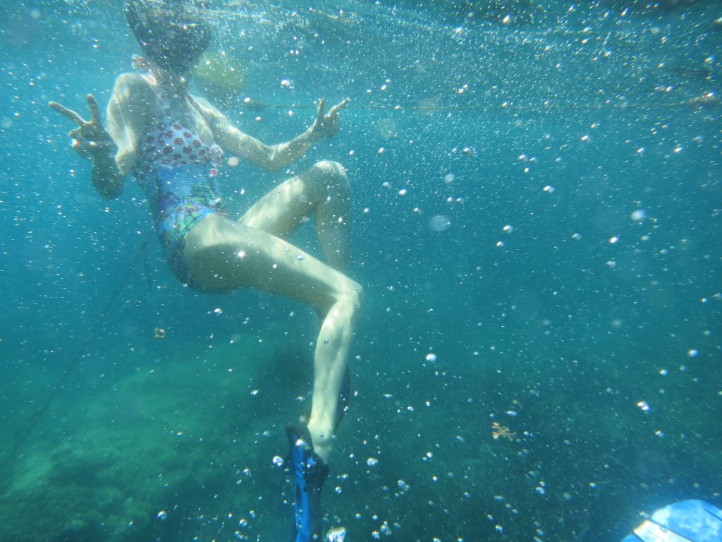 Alexandra Lapp snorkeling
