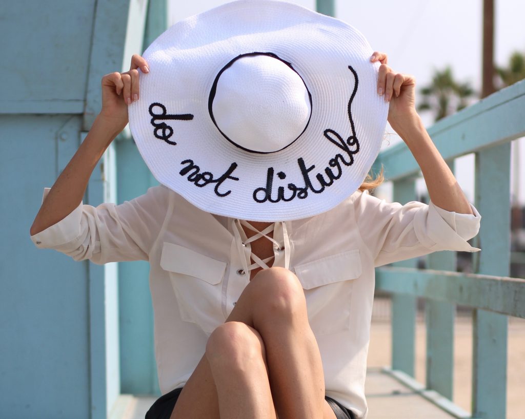 Alexandra Lapp wearing SET, Espadrij, Chanel, Bits and Pieces, Tigha at Venice Beach, Los Angeles