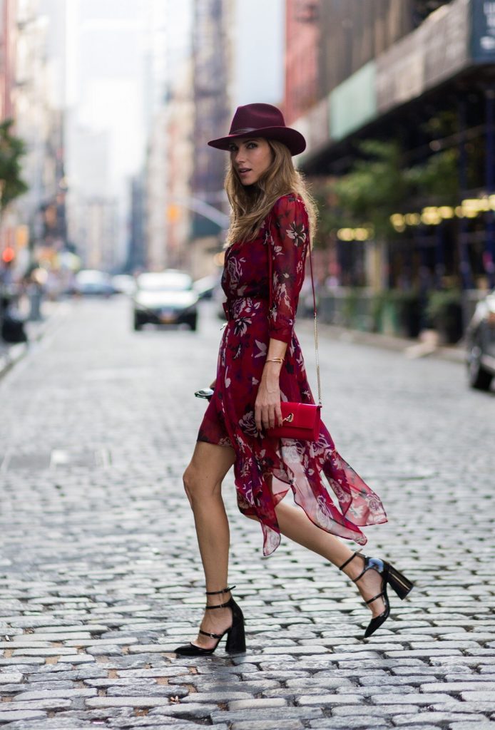 Alexandra Lapp wearing Patrizia Pepe in Soho, New York during New York Fashion Week, NYFW 2016.