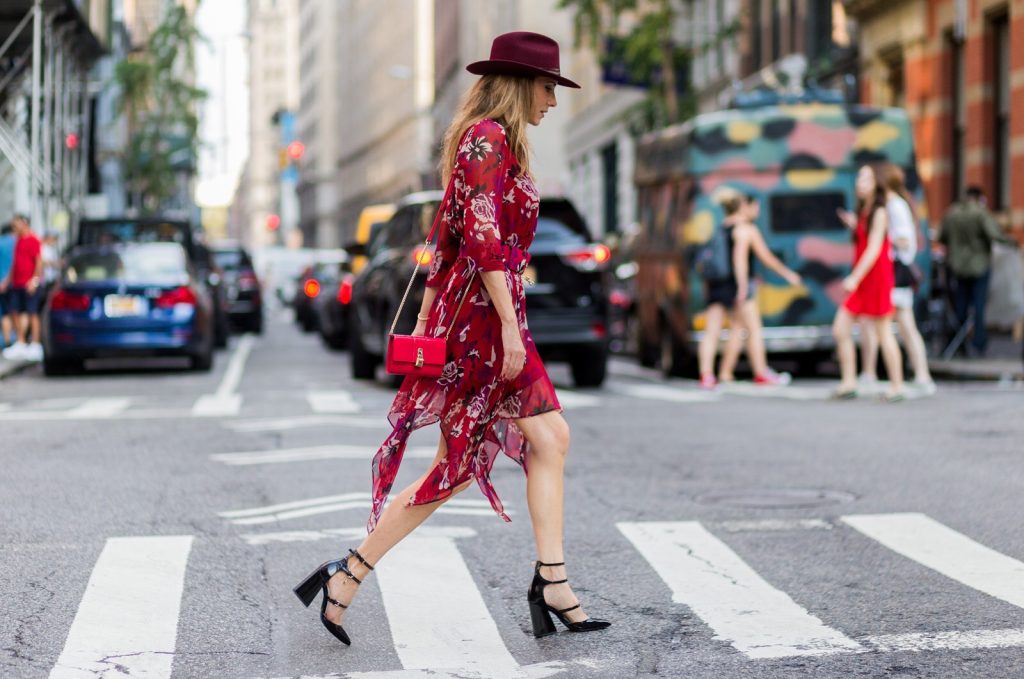 Alexandra Lapp wearing Patrizia Pepe in Soho, New York during New York Fashion Week, NYFW 2016.