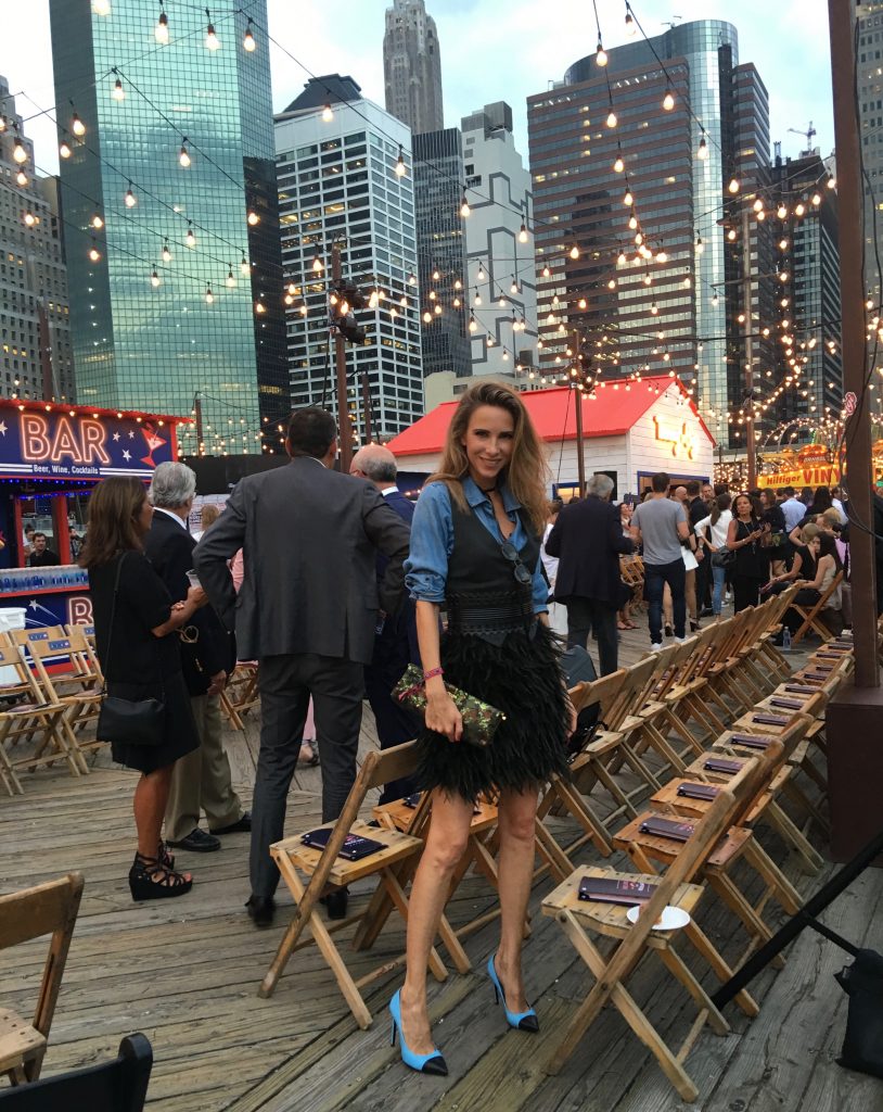 Tommy Hilfiger, Steffen Schraut, Richmond, Azzedine Alaïa, Saint Laurent, Prada, Monokel, NYFW, Tommy x Giggi, New York Alexandra Lapp wearing Tommy Hilfiger, Steffen Schraut, Richmond, Azzedine Alaïa, Saint Laurent, Prada, Monokel Eyewear during NYFW at Tommy x Giggi Show in New York.