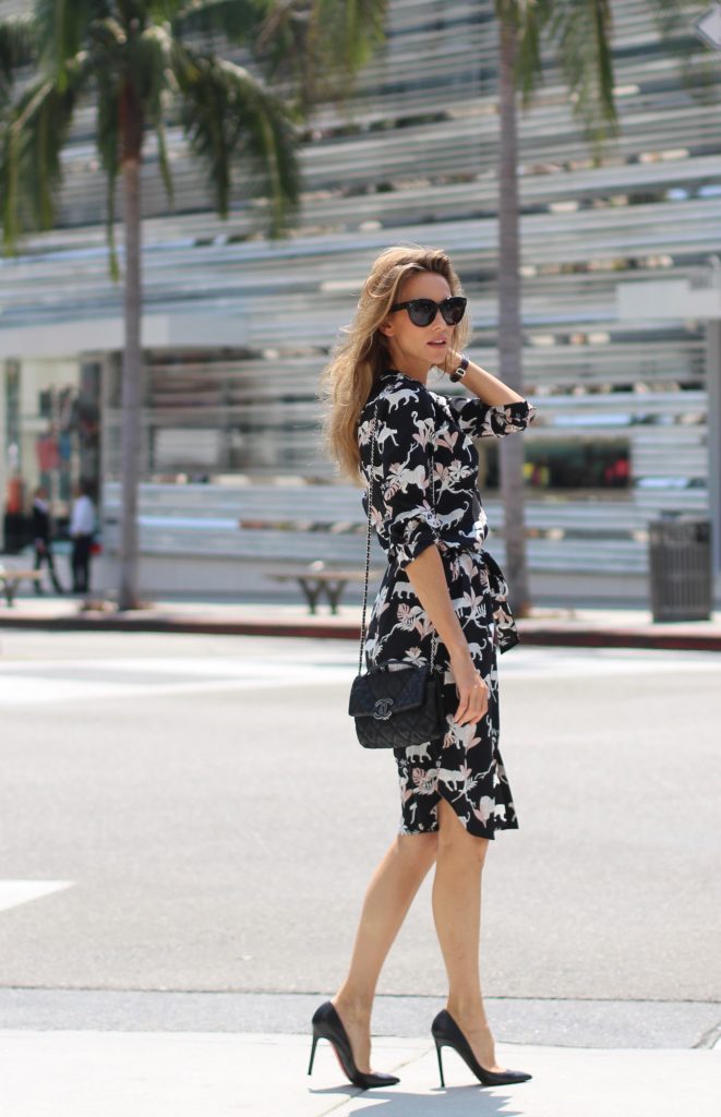 Alexandra Lapp wearing Jadicted, Celine, Christian Louboutin, Chanel on Rodeo Drive.