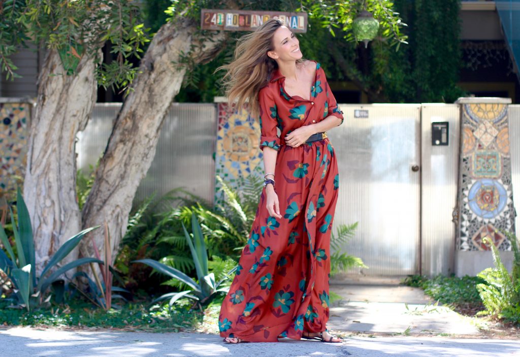 Alexandra Lapp wearing La Martina, IWC, Valentino, Hermes at the Venice Canal Los Angeles