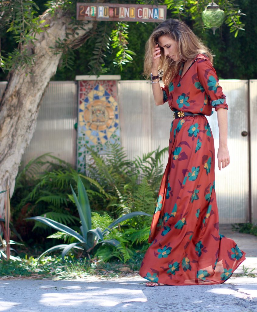 Alexandra Lapp wearing La Martina, IWC, Valentino, Hermes at the Venice Canal Los Angeles