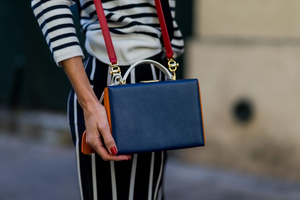 Steffen Schraut, Emilio Pucci, H&M, Gianvito Rossi, Mark Cross PARIS, FRANCE - OCTOBER 01: German model and fashion blogger Alexandra Lapp (@alexandralapp_) wearing striped jumper from Steffen Schraut, striped pants from Emilio Pucci, suspenders H&M, Gianvito Rossi shoes and Mark Cross bag on October 1, 2016 in Paris, France. (Photo by Christian Vierig/Getty Images) *** Local Caption *** Alexandra Lapp
