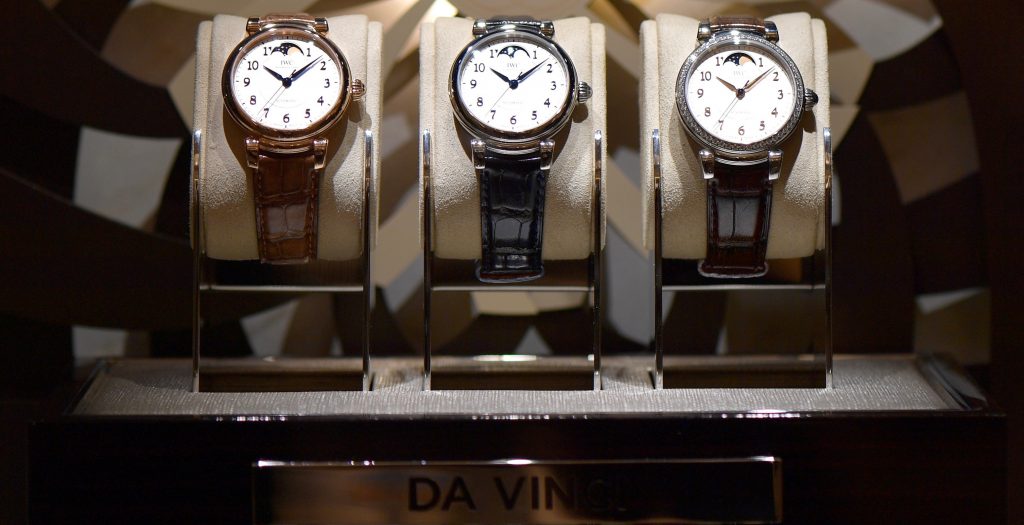 GENEVA, SWITZERLAND - JANUARY 16: A general view at the IWC booth during the launch of the Da Vinci Novelties from the Swiss luxury watch manufacturer IWC Schaffhausen at the Salon International de la Haute Horlogerie (SIHH) 2017 on January 16, 2017 in Geneva. (Photo by Harold Cunningham/Getty Images for IWC)