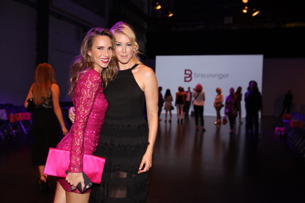 Model and Blogger Alexandra Lapp and Nina Ensmann during the Fashion Show at Breuninger meets Platform-Fashion on July 21st 2017 in Düsseldorf, Germany. (photo credit - Uwe Erensmann)