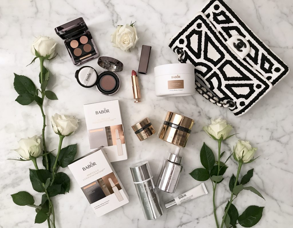 Model and Blogger Alexandra Lapp showing her daily beauty routine by using Babor products.