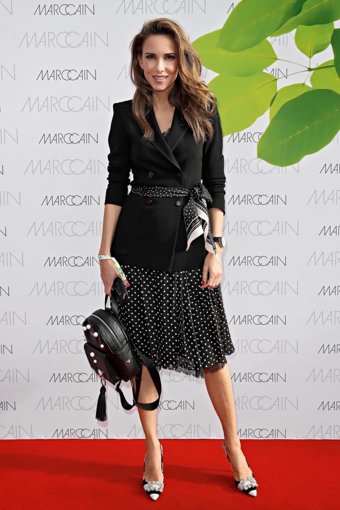 BERLIN, GERMANY - JULY 04: Alexandra Lapp attend the Marc Cain Fashion Show Spring/Summer 2018 at ewerk on July 4, 2017 in Berlin, Germany. (Photo by Franziska Krug/Getty Images for Marc Cain)