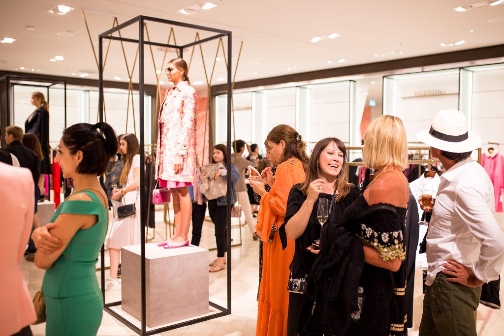 Model and Blogger Alexandra Lapp visiting the Breuninger Pre-Opening Women's Premium World on July 20th in Düsseldorf. 