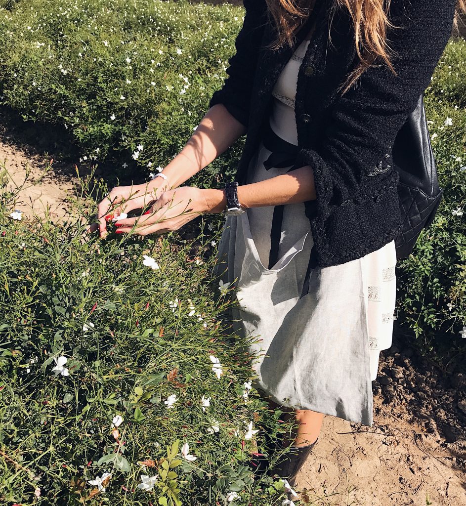 Alexandra Lapp exploring Grasse in France with Chanel for the new fragrance Gabrielle Chanel. GRASSE, FRANCE; September 2017