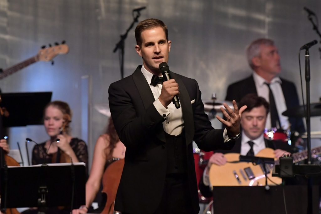 ZURICH Film Festival, SWITZERLAND - SEPTEMBER 30: CEO IWC Schaffhausen Christoph Grainger-Herr speaks on stage at the IWC 'For the Love of Cinema' Gala Dinner at AURA Zurich on 30 September, 2017 in Zurich, Switzerland. During the event, actor James Marsden presented the third 'Filmmaker Award', a sponsorship worth CHF 100,000. The award was set up by the Association for the Promotion of Film in Switzerland ('Verein zur Filmförderung in der Schweiz'). (Photo by Harold Cunningham/Getty Images for IWC)