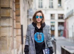 Alexandra Lapp wearing selfmade fashion, a self-made hoodie in black with a hand-painted Russian Caviar motif from Wodka Ogurez, a book clutch with 'Alice adventures in Wonderland' handmade from MD Clutch, vintage Re Done Levis, blue aviator sunglasses by Ray Ban, blue and black heels from Saint Laurent and a plaid coat from SET Fashion is seen during Paris Fashion Week Spring/Summer 2018 on September 28, 2017 in Paris, France. BILD EINBETTEN LIZENZ 1 of 10 Anson Lau is seen before the Ann Demeulemeester fashion show during Paris Fashion week Womenswear SS18 on September 28, 2017 in Paris, France. Anson Lau is seen before the Ann Demeulemeester fashion show during Paris Fashion week Womenswear SS18 on September 28, 2017 in Paris, France. BILD EINBETTEN LIZENZ 2 of 10 Model Cindy Bruna wearing denim jeans, ankle boots, blazer and white tshirt is seen after the Balmain fashion show during Paris Fashion week Womenswear SS18 on September 28, 2017 in Paris, France. Model Cindy Bruna wearing denim jeans, ankle boots, blazer and white tshirt is seen after the Balmain fashion show during Paris Fashion week Womenswear SS18 on September 28, 2017 in Paris, France. BILD EINBETTEN LIZENZ 3 of 10 Model Cindy Bruna wearing denim jeans, ankle boots, blazer and white tshirt is seen after the Balmain fashion show during Paris Fashion week Womenswear SS18 on September 28, 2017 in Paris, France. Model Cindy Bruna wearing denim jeans, ankle boots, blazer and white tshirt is seen after the Balmain fashion show during Paris Fashion week Womenswear SS18 on September 28, 2017 in Paris, France. BILD EINBETTEN LIZENZ 4 of 10 Irene Kim is seen before the Balmain fashion show during Paris Fashion week Womenswear SS18 on September 28, 2017 in Paris, France. Irene Kim is seen before the Balmain fashion show during Paris Fashion week Womenswear SS18 on September 28, 2017 in Paris, France. BILD EINBETTEN LIZENZ 5 of 10 Dani Alves is seen after the Balmain fashion show during Paris Fashion week Womenswear SS18 on September 28, 2017 in Paris, France. Dani Alves is seen after the Balmain fashion show during Paris Fashion week Womenswear SS18 on September 28, 2017 in Paris, France. BILD EINBETTEN LIZENZ 6 of 10 Model Sara Sampaio is seen after the Balmain fashion show during Paris Fashion week Womenswear SS18 on September 28, 2017 in Paris, France. Model Sara Sampaio is seen after the Balmain fashion show during Paris Fashion week Womenswear SS18 on September 28, 2017 in Paris, France. BILD EINBETTEN LIZENZ 7 of 10 Caroline Daur is seen before the Balmain fashion show during Paris Fashion week Womenswear SS18 on September 28, 2017 in Paris, France. Caroline Daur is seen before the Balmain fashion show during Paris Fashion week Womenswear SS18 on September 28, 2017 in Paris, France. BILD EINBETTEN LIZENZ 8 of 10 Model Soo Joo Park is seen after the Balmain fashion show during Paris Fashion week Womenswear SS18 on September 28, 2017 in Paris, France. Model Soo Joo Park is seen after the Balmain fashion show during Paris Fashion week Womenswear SS18 on September 28, 2017 in Paris, France.