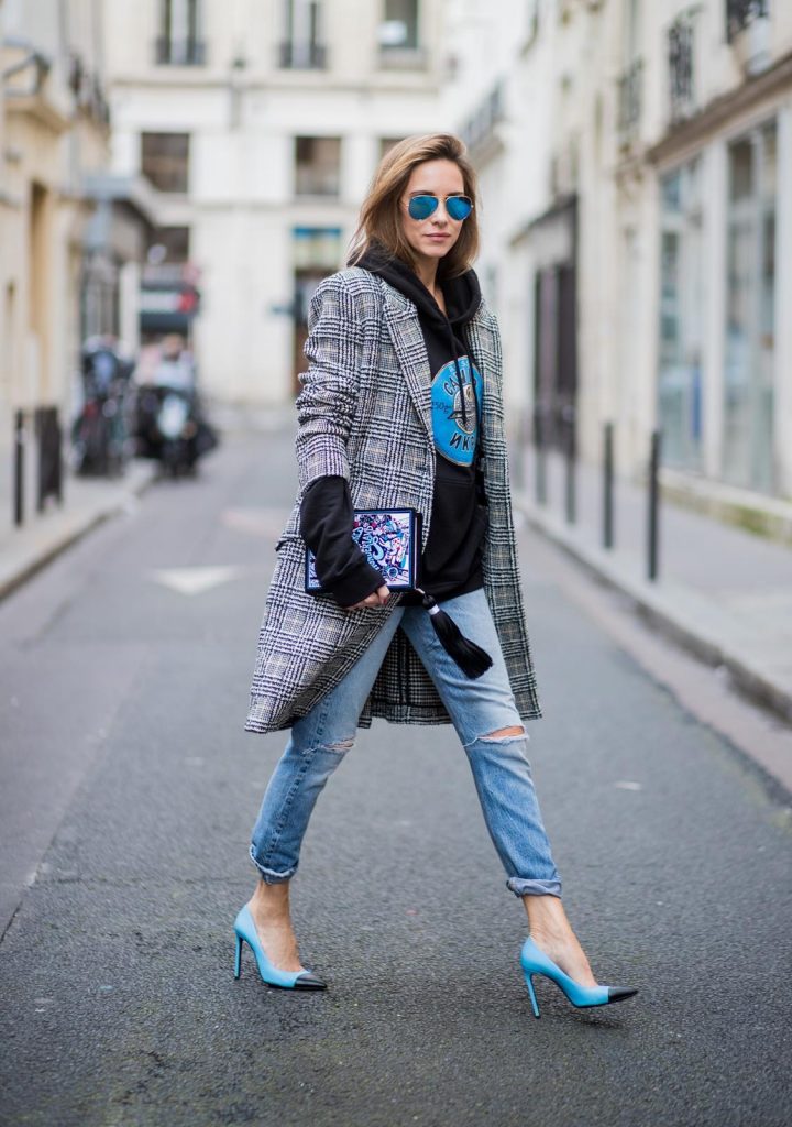 Alexandra Lapp wearing selfmade fashion, a self-made hoodie in black with a hand-painted Russian Caviar motif from Wodka Ogurez, a book clutch with 'Alice adventures in Wonderland' handmade from MD Clutch, vintage Re Done Levis, blue aviator sunglasses by Ray Ban, blue and black heels from Saint Laurent and a plaid coat from SET Fashion is seen during Paris Fashion Week Spring/Summer 2018 on September 28, 2017 in Paris, France. BILD EINBETTEN LIZENZ 1 of 10 Anson Lau is seen before the Ann Demeulemeester fashion show during Paris Fashion week Womenswear SS18 on September 28, 2017 in Paris, France. Anson Lau is seen before the Ann Demeulemeester fashion show during Paris Fashion week Womenswear SS18 on September 28, 2017 in Paris, France. BILD EINBETTEN LIZENZ 2 of 10 Model Cindy Bruna wearing denim jeans, ankle boots, blazer and white tshirt is seen after the Balmain fashion show during Paris Fashion week Womenswear SS18 on September 28, 2017 in Paris, France. Model Cindy Bruna wearing denim jeans, ankle boots, blazer and white tshirt is seen after the Balmain fashion show during Paris Fashion week Womenswear SS18 on September 28, 2017 in Paris, France. BILD EINBETTEN LIZENZ 3 of 10 Model Cindy Bruna wearing denim jeans, ankle boots, blazer and white tshirt is seen after the Balmain fashion show during Paris Fashion week Womenswear SS18 on September 28, 2017 in Paris, France. Model Cindy Bruna wearing denim jeans, ankle boots, blazer and white tshirt is seen after the Balmain fashion show during Paris Fashion week Womenswear SS18 on September 28, 2017 in Paris, France. BILD EINBETTEN LIZENZ 4 of 10 Irene Kim is seen before the Balmain fashion show during Paris Fashion week Womenswear SS18 on September 28, 2017 in Paris, France. Irene Kim is seen before the Balmain fashion show during Paris Fashion week Womenswear SS18 on September 28, 2017 in Paris, France. BILD EINBETTEN LIZENZ 5 of 10 Dani Alves is seen after the Balmain fashion show during Paris Fashion week Womenswear SS18 on September 28, 2017 in Paris, France. Dani Alves is seen after the Balmain fashion show during Paris Fashion week Womenswear SS18 on September 28, 2017 in Paris, France. BILD EINBETTEN LIZENZ 6 of 10 Model Sara Sampaio is seen after the Balmain fashion show during Paris Fashion week Womenswear SS18 on September 28, 2017 in Paris, France. Model Sara Sampaio is seen after the Balmain fashion show during Paris Fashion week Womenswear SS18 on September 28, 2017 in Paris, France. BILD EINBETTEN LIZENZ 7 of 10 Caroline Daur is seen before the Balmain fashion show during Paris Fashion week Womenswear SS18 on September 28, 2017 in Paris, France. Caroline Daur is seen before the Balmain fashion show during Paris Fashion week Womenswear SS18 on September 28, 2017 in Paris, France. BILD EINBETTEN LIZENZ 8 of 10 Model Soo Joo Park is seen after the Balmain fashion show during Paris Fashion week Womenswear SS18 on September 28, 2017 in Paris, France. Model Soo Joo Park is seen after the Balmain fashion show during Paris Fashion week Womenswear SS18 on September 28, 2017 in Paris, France. 