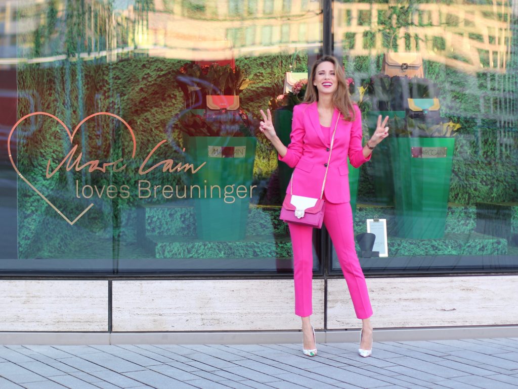 Marc Cain, Breuninger DUESSELDORF, GERMANY - MARCH 08: Blogger and Model Alexandra Lapp during Marc Cain presentation 'Marc Cain loves Breuninger' event on March 8, 2018 in Duesseldorf, Germany.