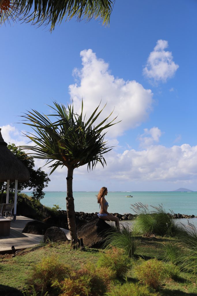 Alexandra Lapp during her Mauritius holidays at Lux Grand Gaube, May 2018.